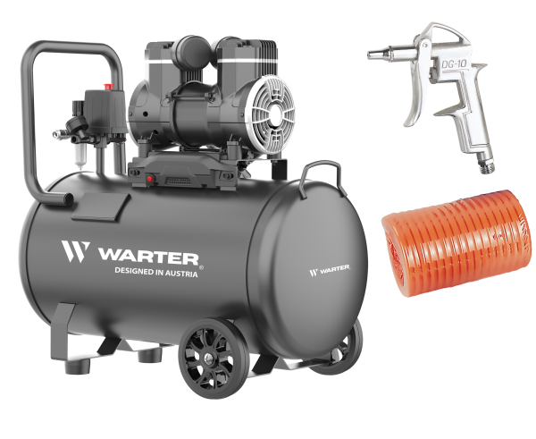 WARTER WC50 PRO 50L Flüsterkompressor Set